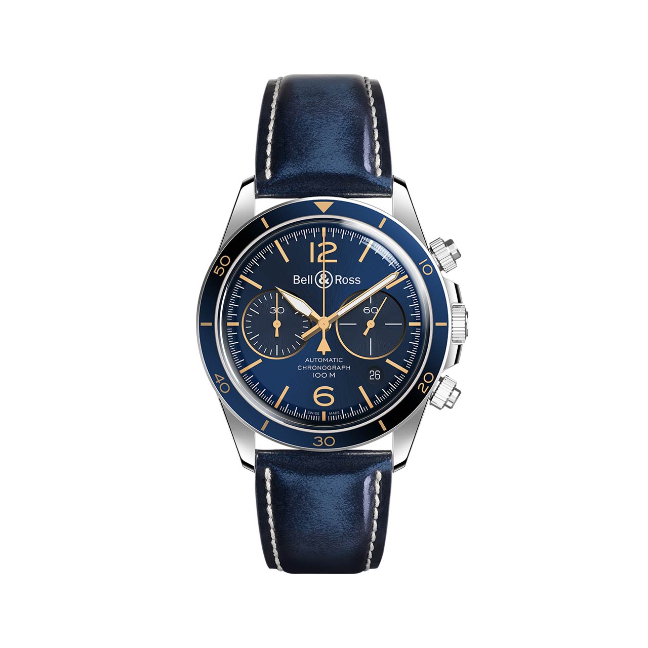 Bell & Ross BR V2-94 AERONAVALE BRV294-BU-G-ST/SCA