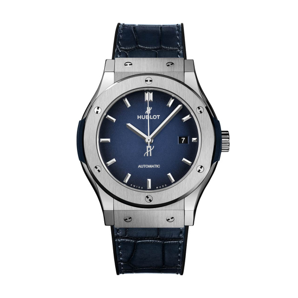 クラシック・フュージョン チタニウム ディープブルー BY HUBLOT クラシック・フュージョン チタニウム ディープブルー ウブロ