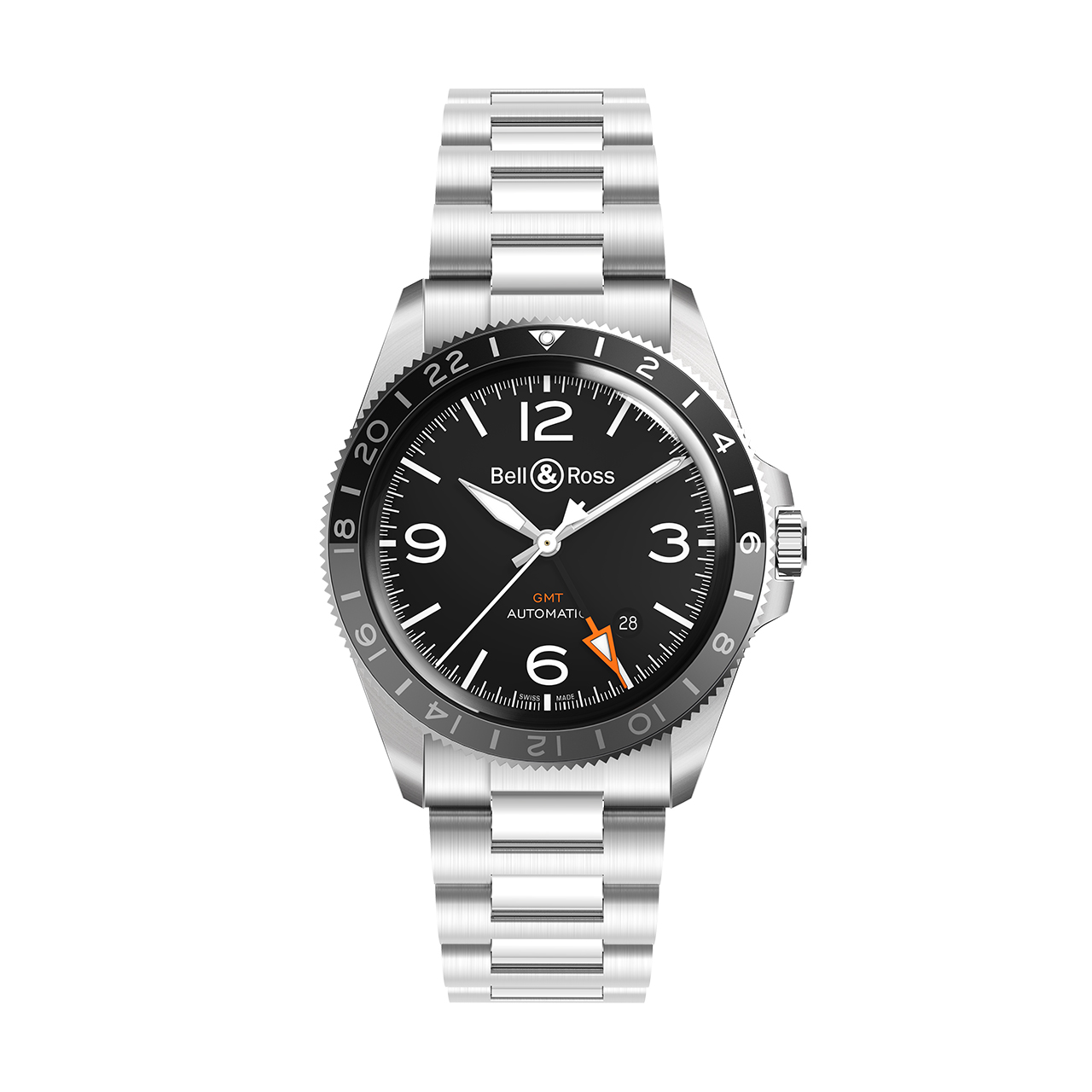 Bell & Ross BR V2-93 GMT 24H BRV293-BL-ST/SST