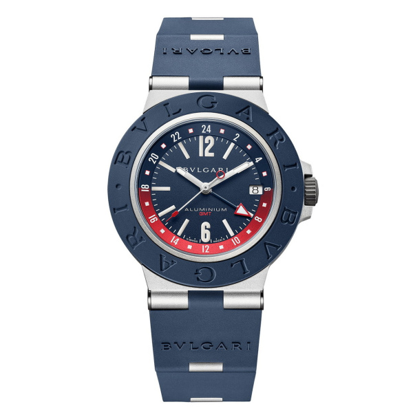 BVLGARI ブルガリ アルミニウム GMT ウォッチ 103554