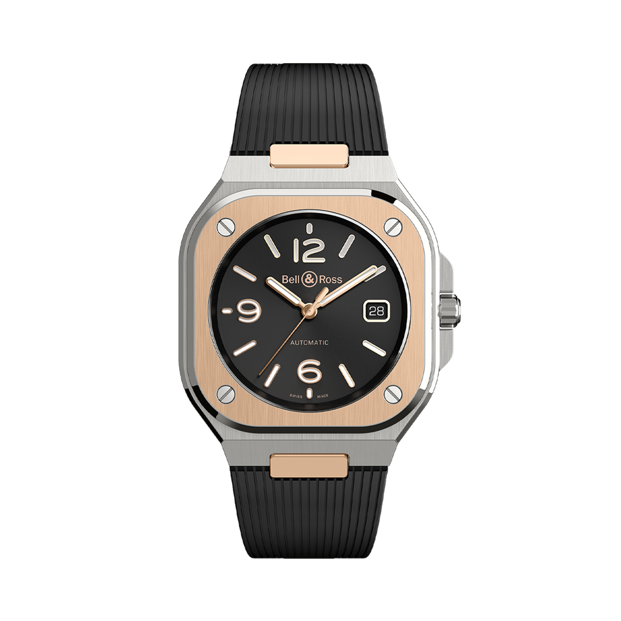 Bell & Ross BR 05 BLACK STEEL ＆ GOLD BR05A-BL-STPG/SRB