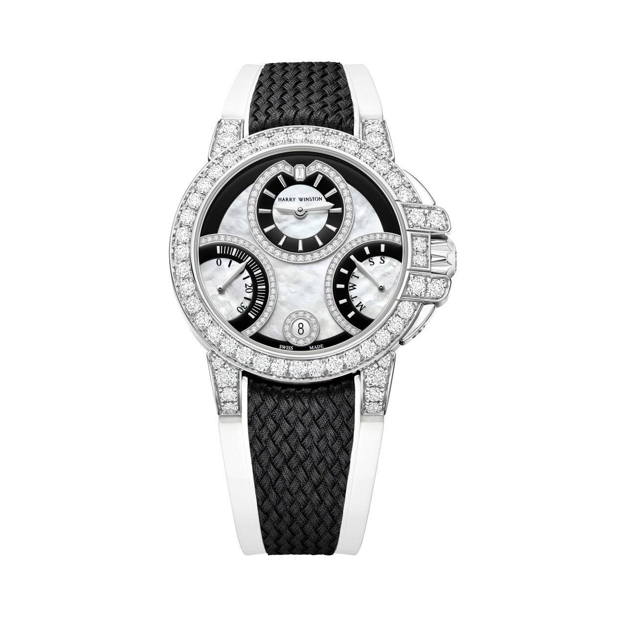 HARRY WINSTON オーシャン・バイレトログラード・ブラック＆ホワイト オートマティック 36mm OCEABI36WW059