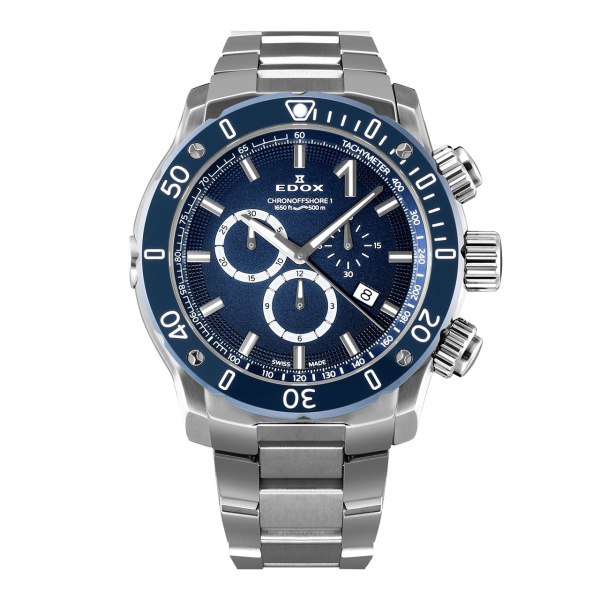EDOX クロノオフショア1 クロノグラフ 10221-3BU3M-BUIN3