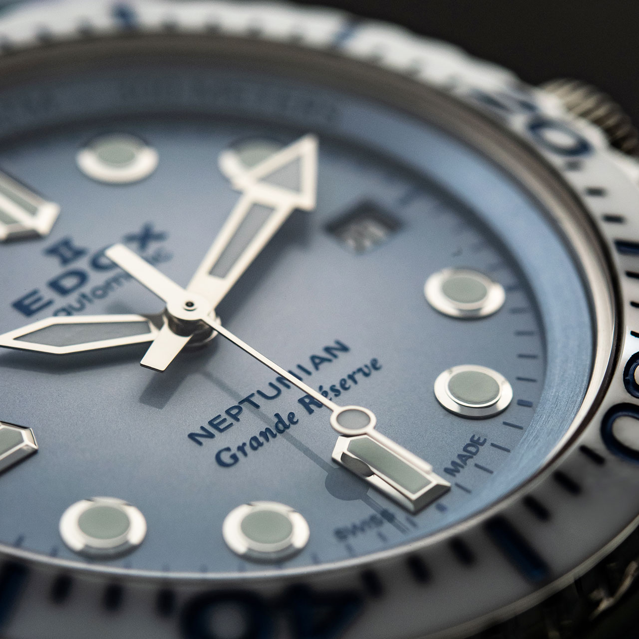 EDOX ネプチュニアン グランデ リザーブ デイト オートマティック 80801-3BBUCA-BUCDN