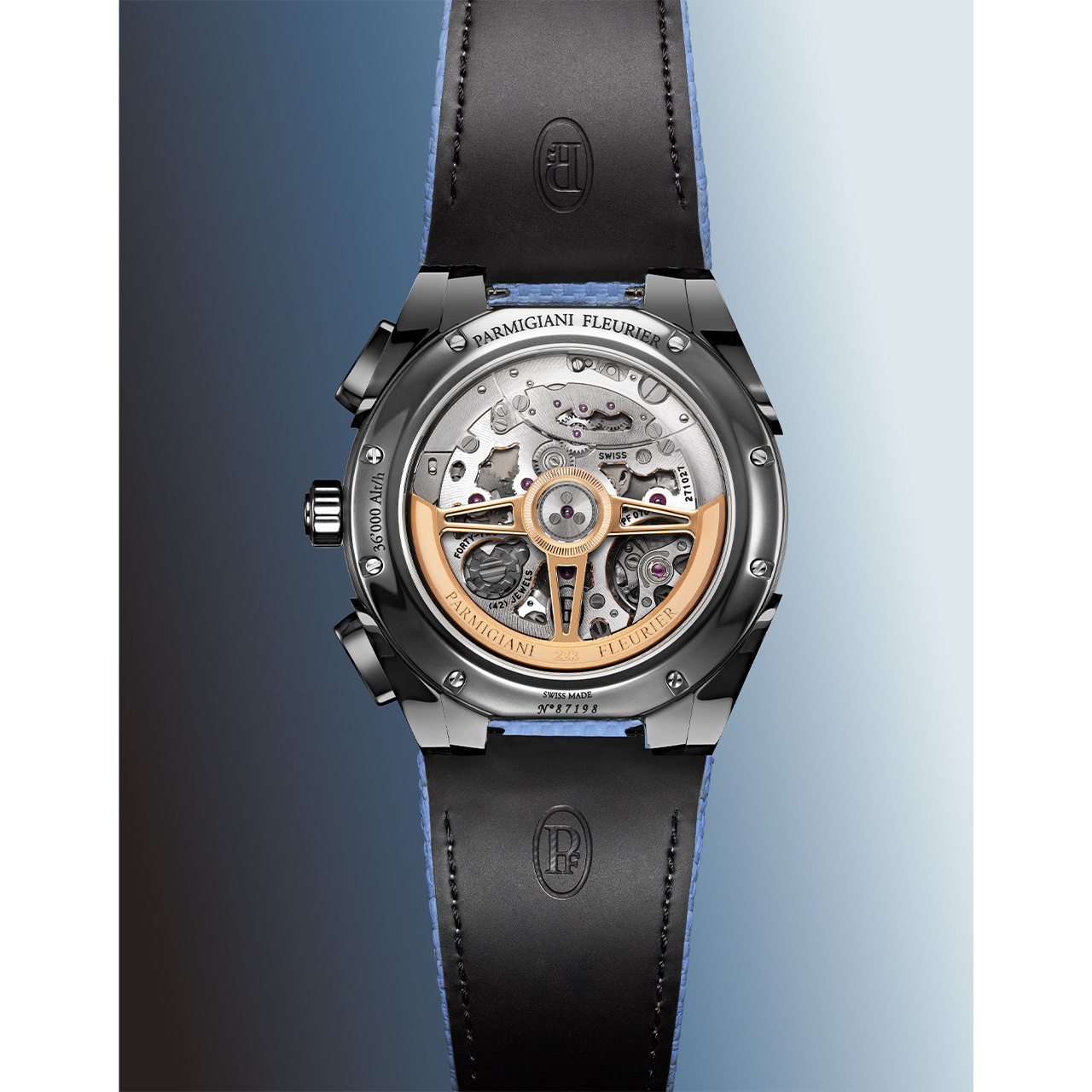 PARMIGIANI FLEURIER トンダ PF スポーツ クロノグラフ ウルトラ サーメット ミネラルブルー PFC931-1020024-400182