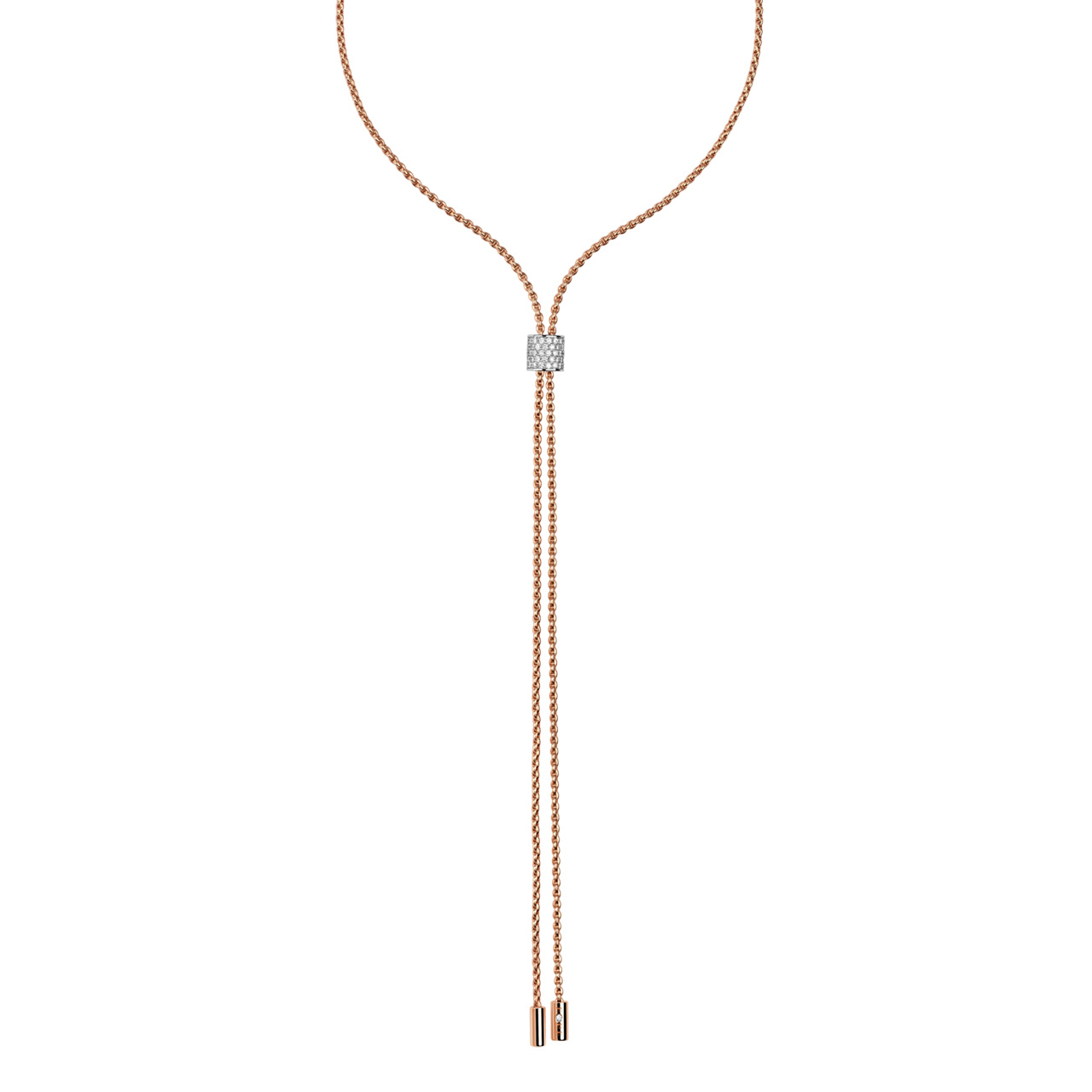 FOPE ARIA ダイヤモンドパヴェのスライドネックレス RG 89403CX_BB_R_RBX_070