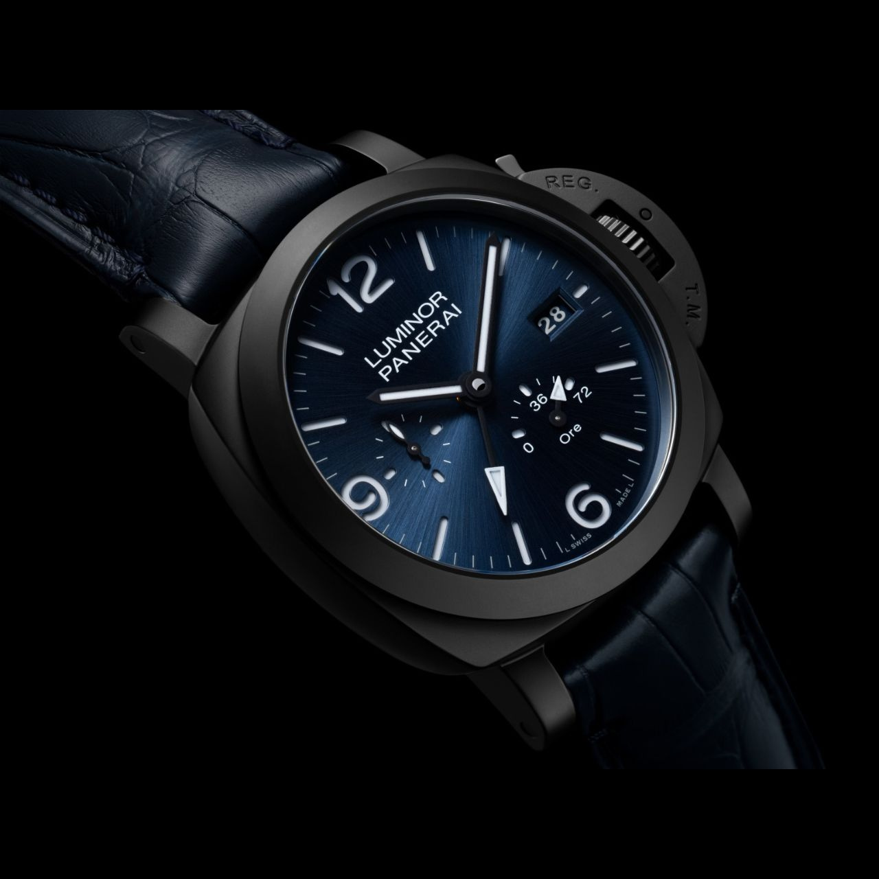 PANERAI ルミノール GMT パワーリザーブチェラミカ PAM01574