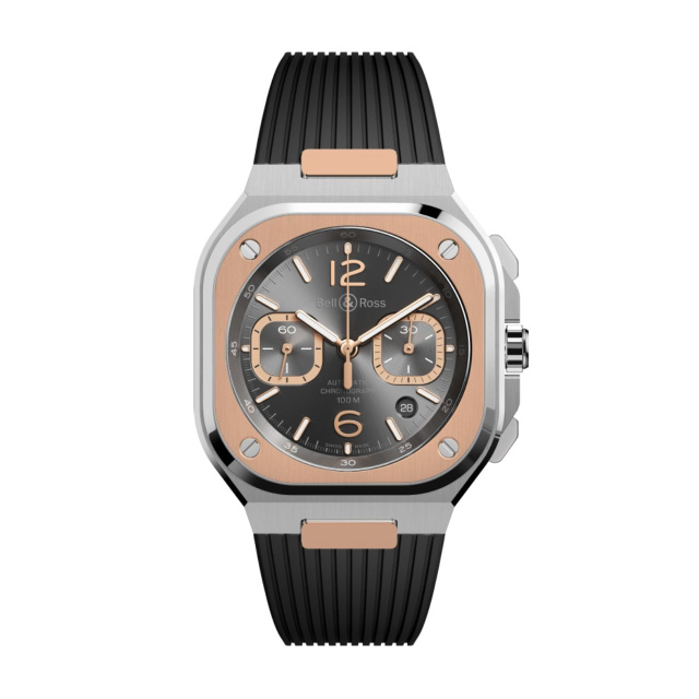 Bell & Ross BR-05 クロノ グレー スティール & ゴールド BR05C-RTH-STPG/SRB