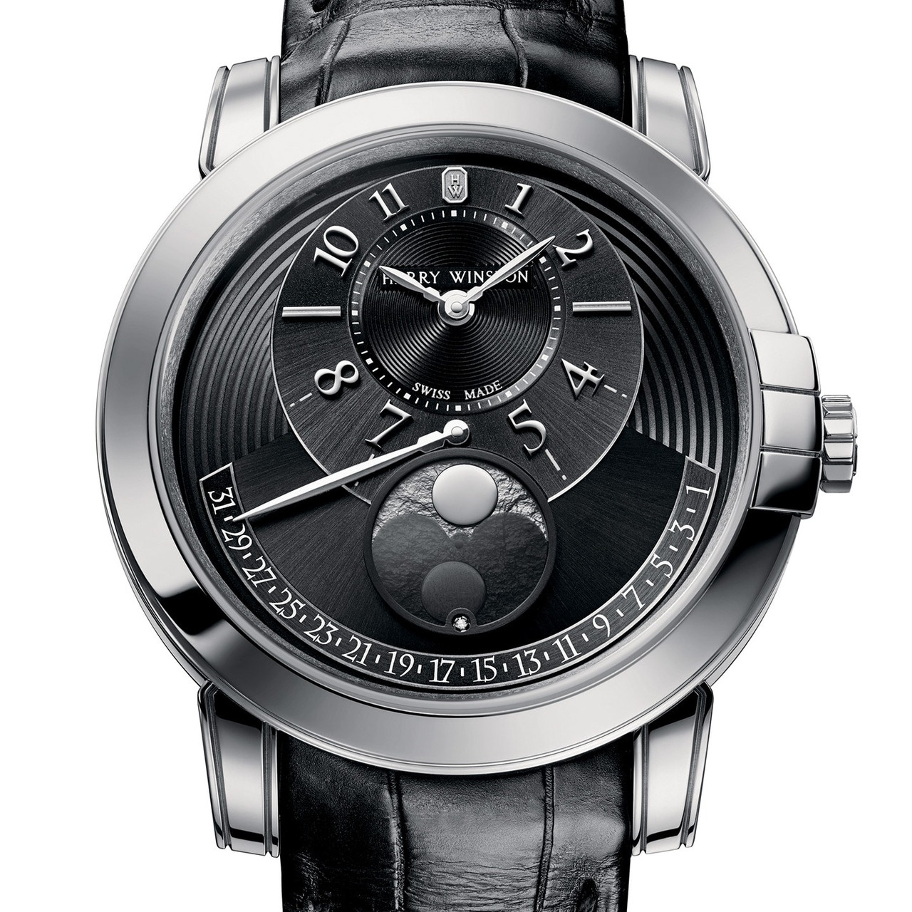 HARRY WINSTON ミッドナイト ムーンフェイズ オートマティック 42mm MIDAMP42WW002