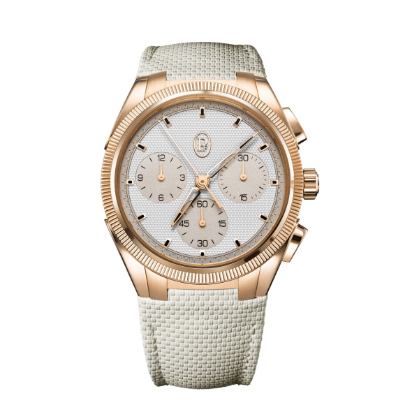 トンダ PF スポーツ クロノグラフ ノーデイト ローズゴールド シルバーサンドストーン COSC BY PARMIGIANI FLEURIER トンダ PF スポーツ クロノグラフ ノーデイト ローズゴールド シルバーサンドストーン COSC パルミジャーニ・フルリエ