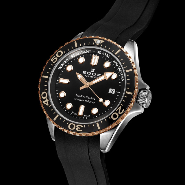 EDOX ネプチュニアン グランデ リザーブ デイト オートマティック 80801-3NRCA-NIR