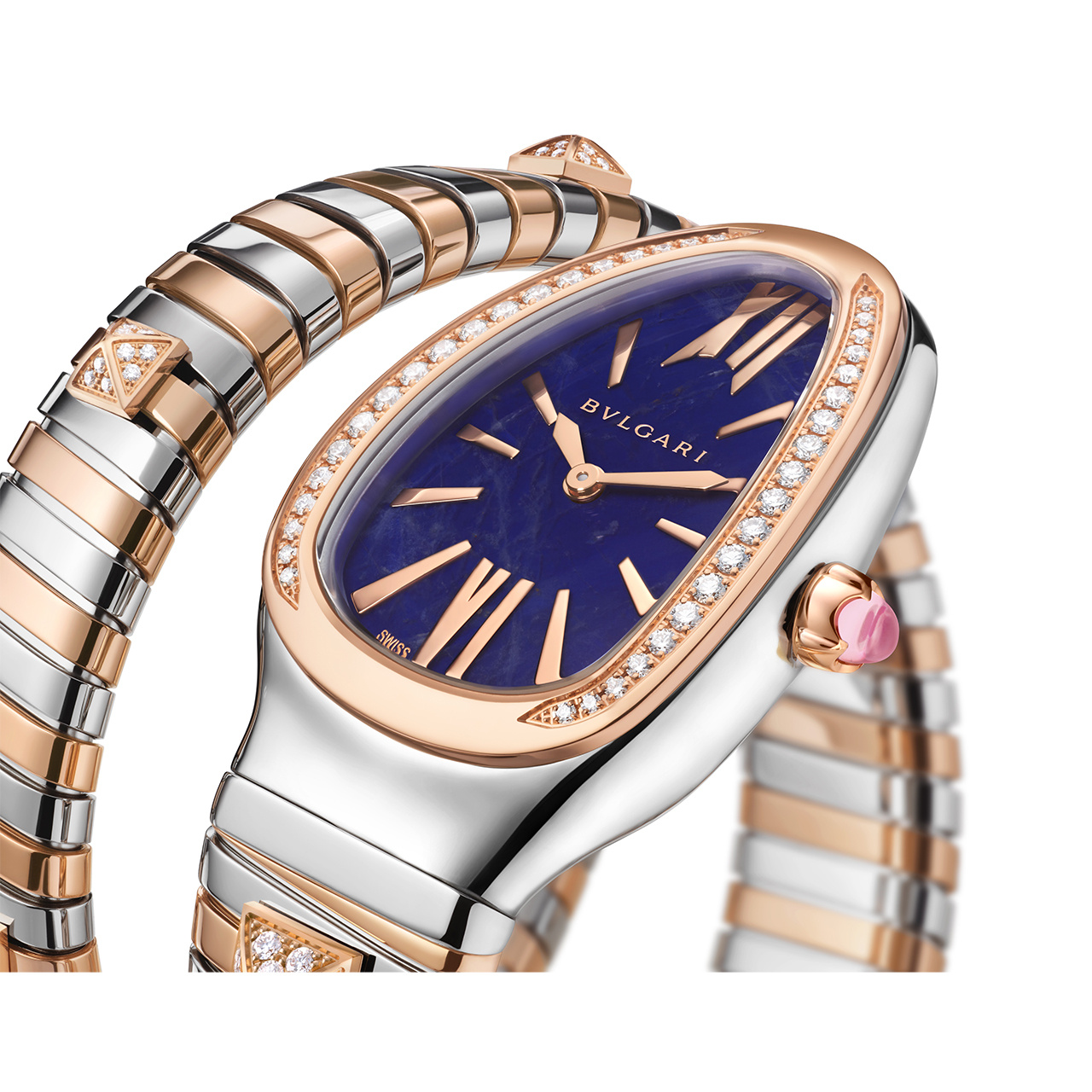 BVLGARI セルペンティ トゥボガス ゴールド＆スティール ウォッチ 104340