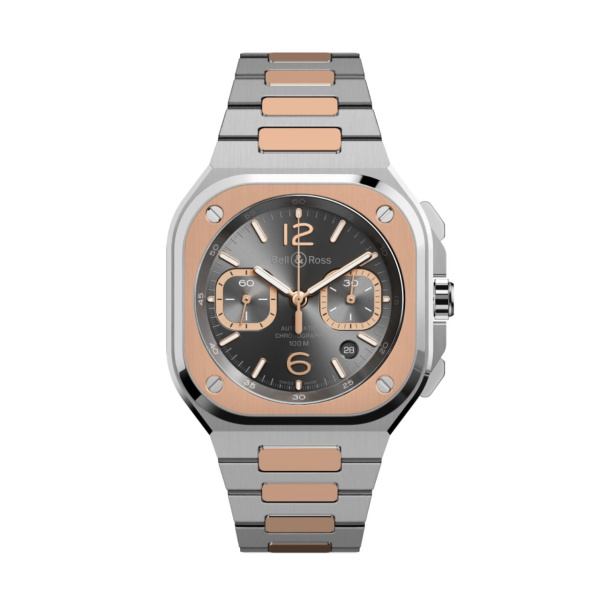 BR-05 クロノ グレー スティール & ゴールド BY Bell & Ross BR-05 クロノ グレー スティール & ゴールド ベル＆ロス