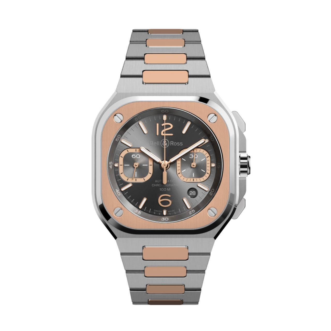 Bell & Ross BR-05 クロノ グレー スティール & ゴールド BR05C-RTH-STPG/SSG