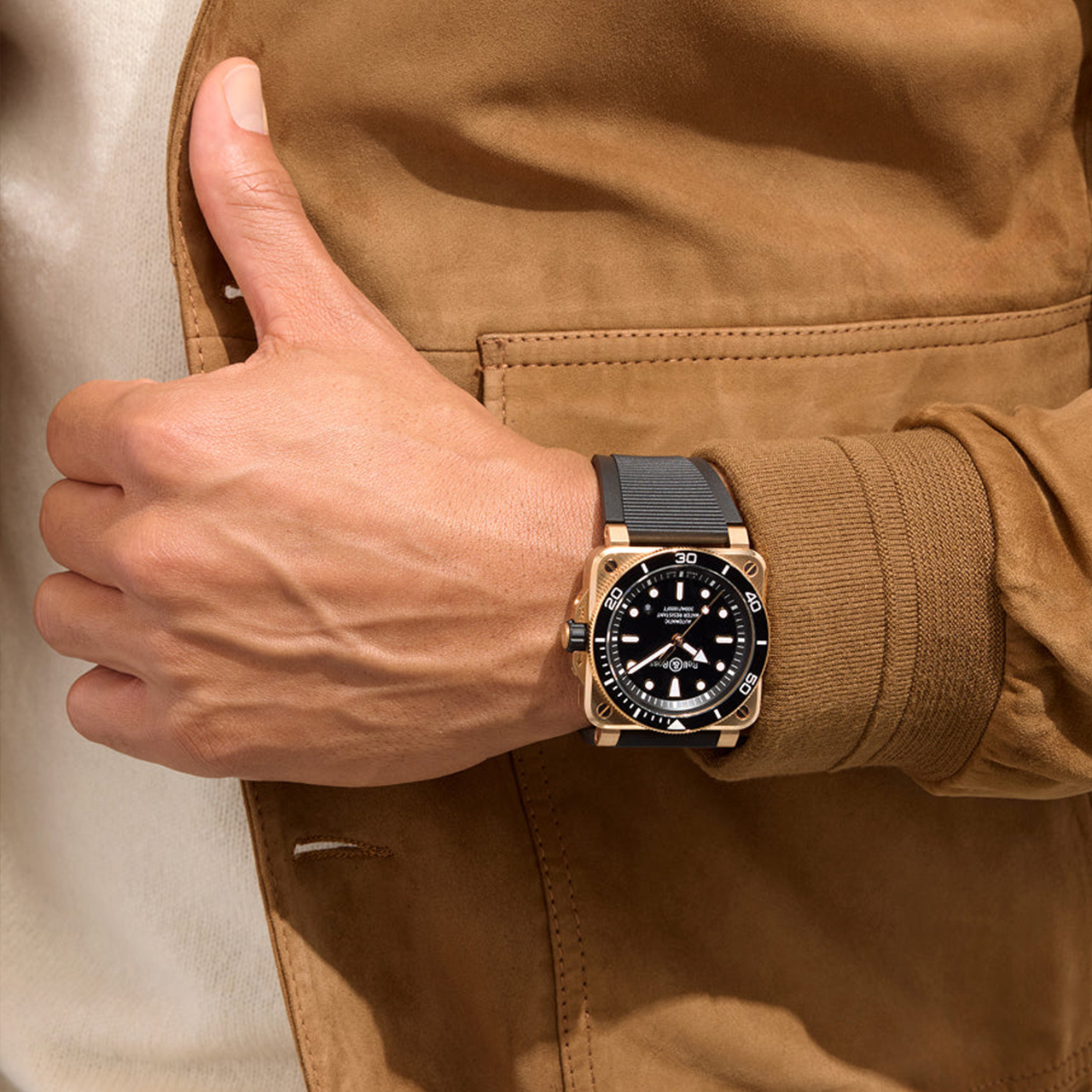 Bell & Ross BR-03 ダイバー ブラック ブロンズ BR03A-D-BL-BR/SRB