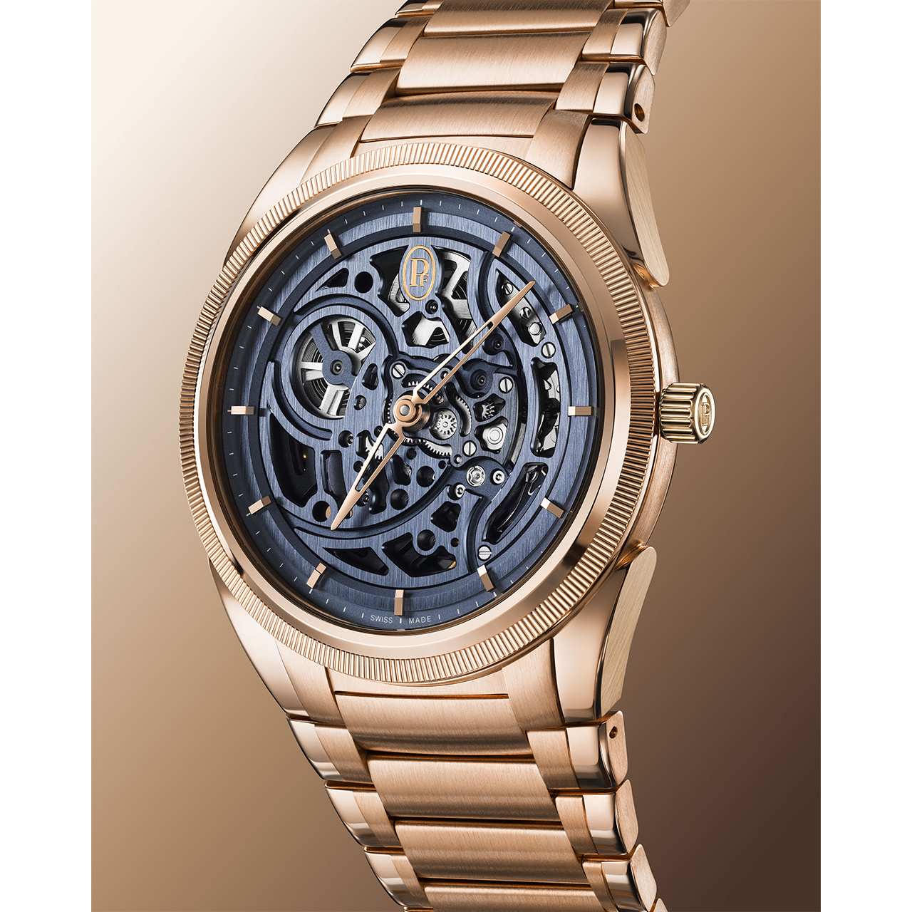 PARMIGIANI FLEURIER トンダ PF スケルトン ローズゴールド ミラノブルー PFC912-2020004-200182