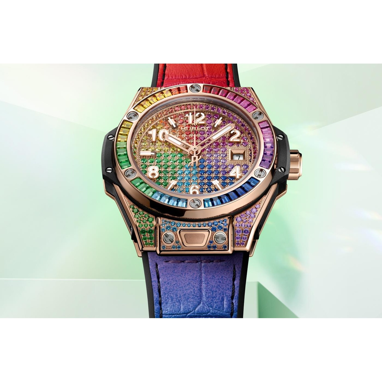 HUBLOT ビッグ・バン ワンクリック キングゴールド レインボー 485.OX.9900.LR.0999