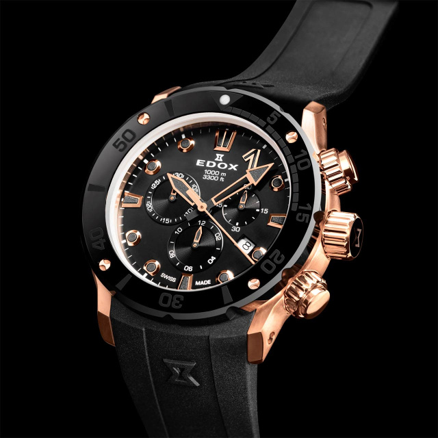 EDOX クロノオフショア1 クロノグラフ 10242-TINR-NIR