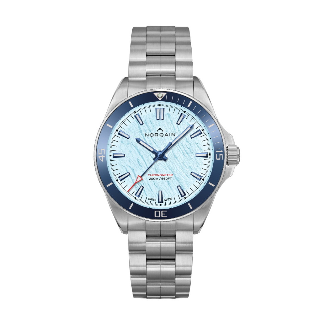 NORQAIN ネベレスト グレーシャー 40mm アイスブルー リミテッドエディション NN1001SC2CA/IAGL109