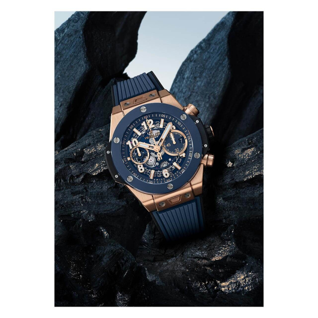 HUBLOT ビッグ・バン ウニコ キングゴールド ブルーセラミック 421.OL.5180.RX