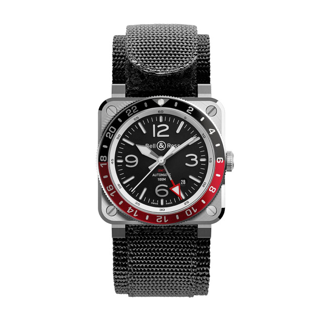 Bell & Ross NEW BR 03-93 GMT BR0393-BL-ST/SCA