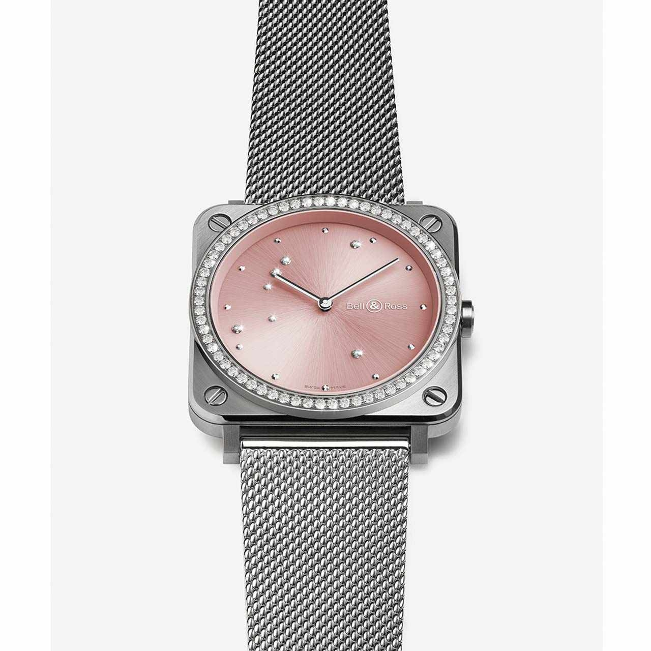 Bell & Ross BR S PINK DIAMOND EAGLE DIAMOND　 BRS-EP-STｰLGD/SST