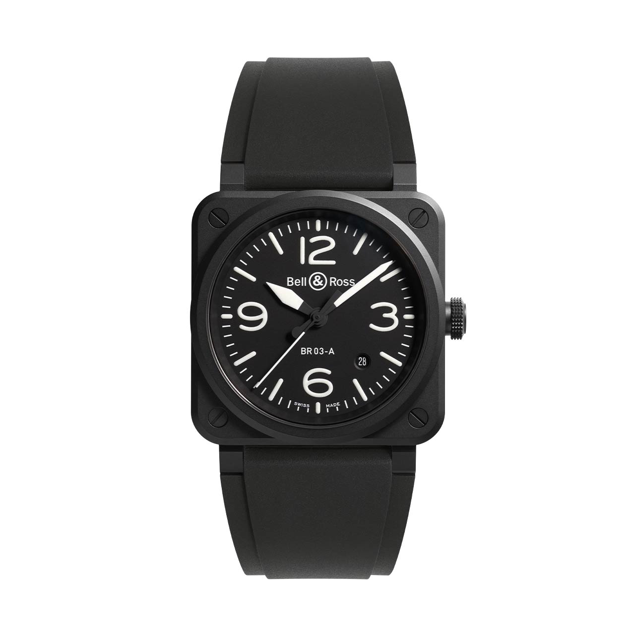 Bell & Ross BR 03 ブラックマット BR03A-BL-CE/SRB