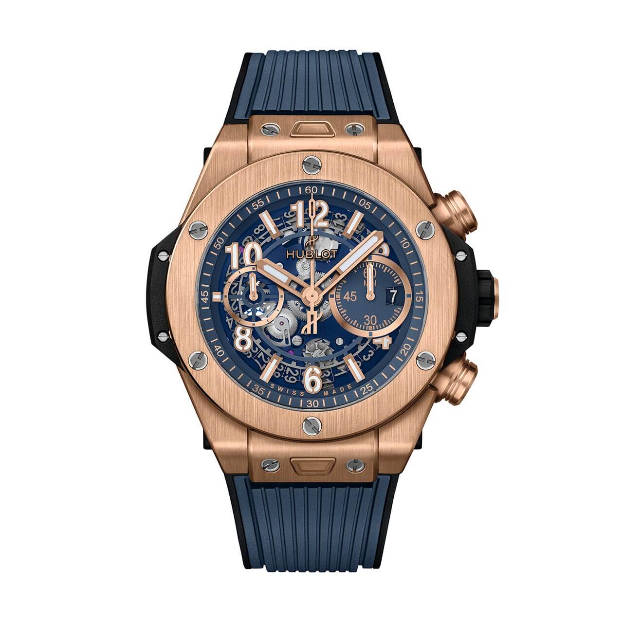 HUBLOT ビッグ・バン ウニコ キングゴールド ブルー 421.OX.5180.RX