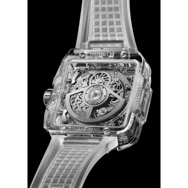HUBLOT スクエア・バン ウニコ サファイア 821.JX.0120.RT