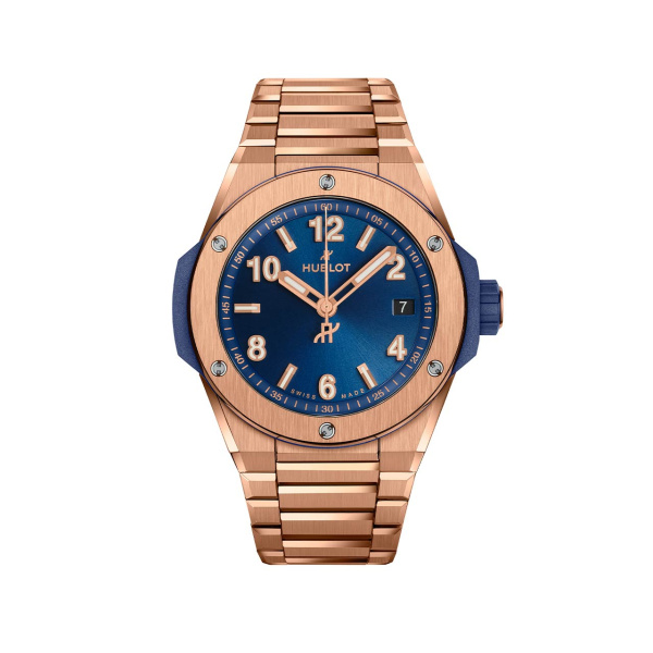 HUBLOT ビッグ・バン インテグレーテッド タイムオンリー キングゴールド ブルー 457.OX.7180.OX