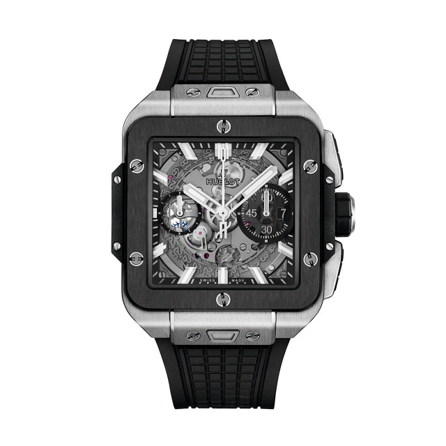 HUBLOT スクエア・バン ウニコ チタニウム セラミック 821.NM.0170.RX