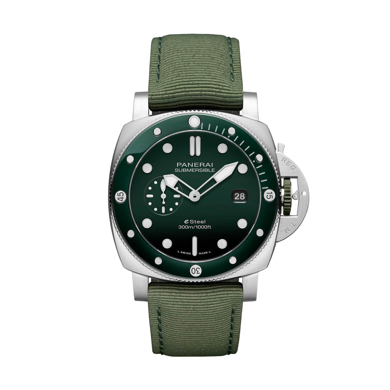 サブマーシブル クアランタクアトロ ESteel™ Verde Smeraldo - 44mm