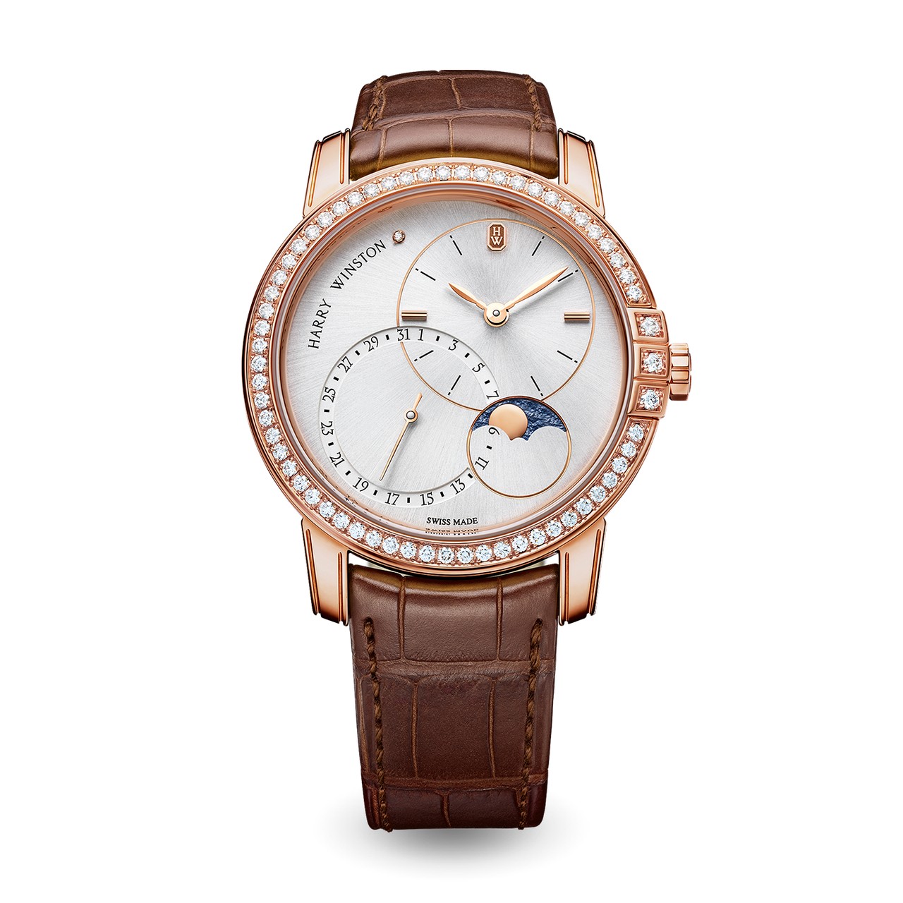 ミッドナイト デイト ムーンフェイズ オートマティック 42mm BY HARRY WINSTON ミッドナイト デイト ムーンフェイズ オートマティック 42mm バイ ハリー・ウィンストン