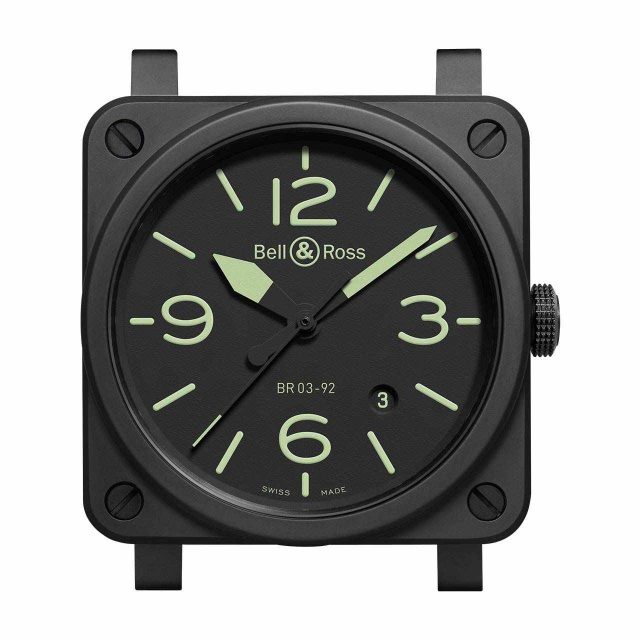 Bell & Ross BR03-92 NIGHTLUM BR0392-BL3-CE/SCA