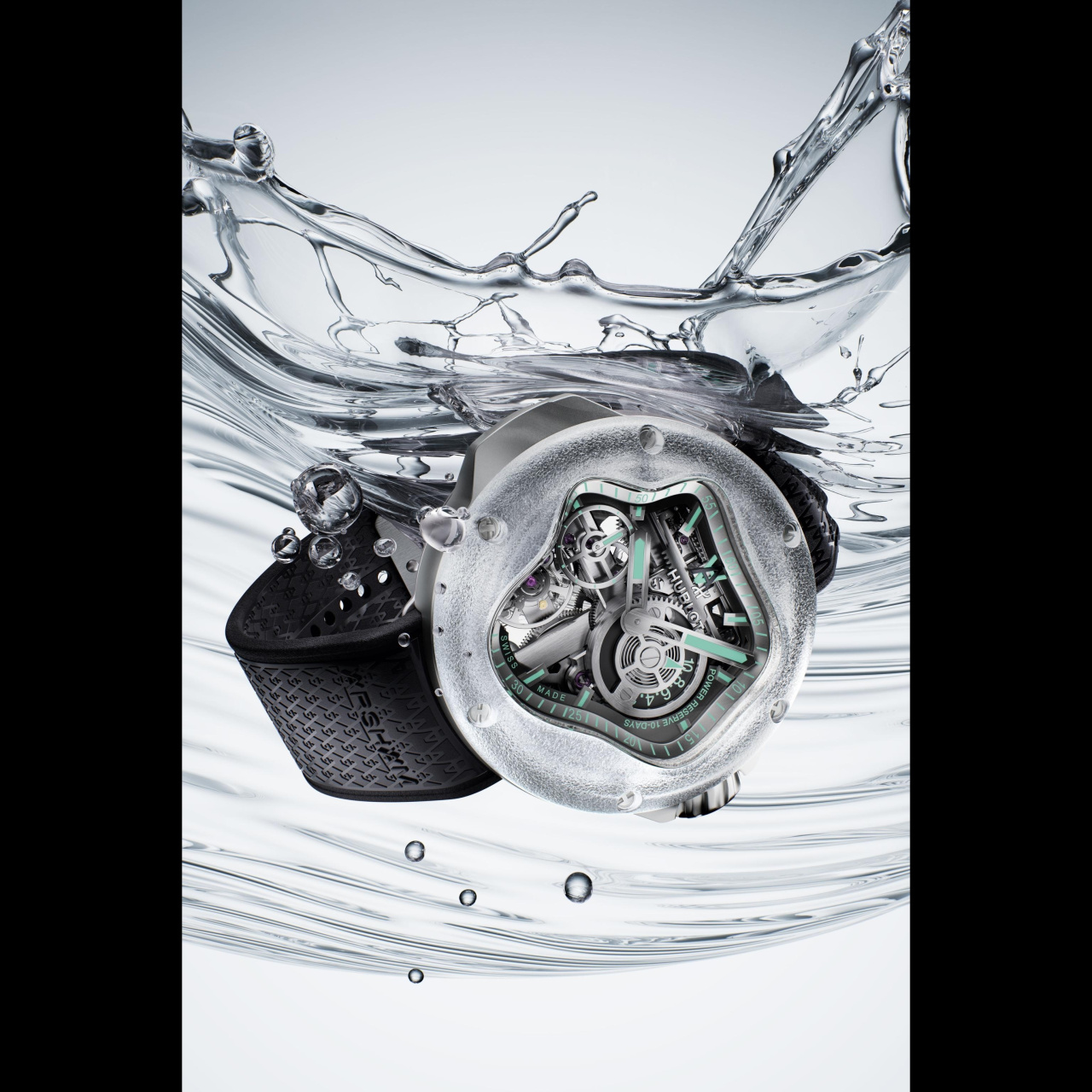 HUBLOT MP-17 メカ-10 アーシャム スプラッシュ チタニウム サファイア 917.NJ.6909.RX