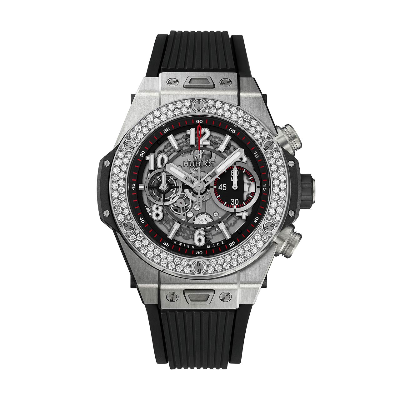 HUBLOT ビッグ・バン ウニコ チタニウム ダイヤモンド 411.NX.1170.RX.1104