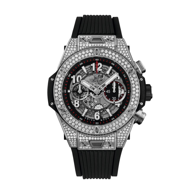 HUBLOT ビッグ・バン ウニコ チタニウム パヴェ 411.NX.1170.RX.1704