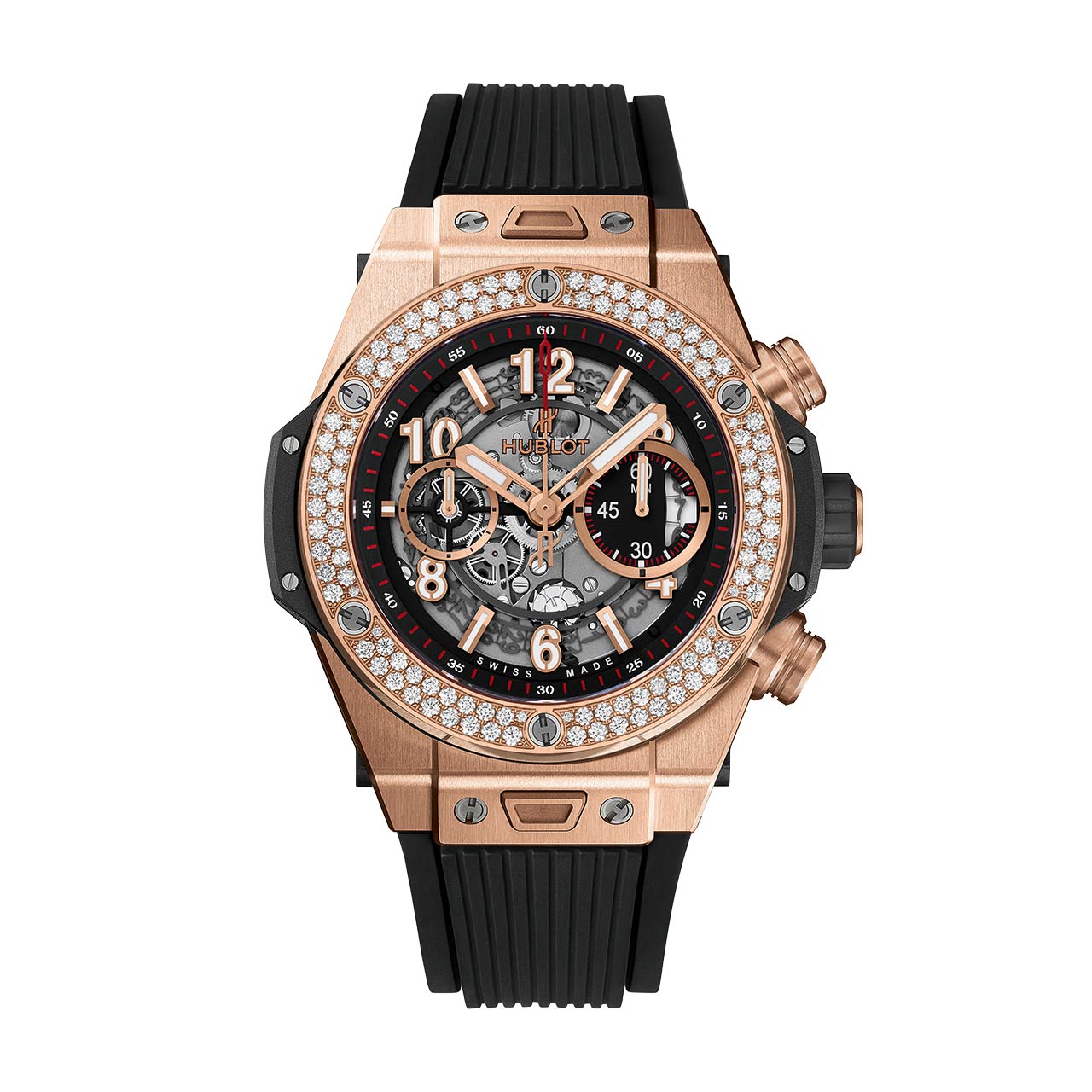 HUBLOT ビッグ・バン ウニコ キングゴールド ダイヤモンド 411.OX.1180.RX.1104