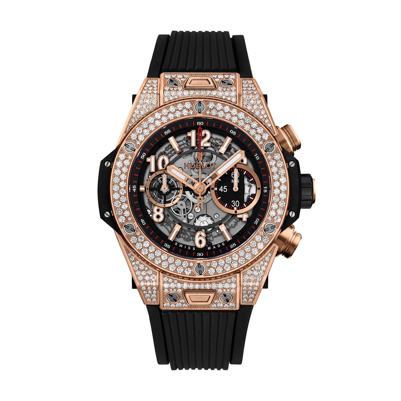 HUBLOT ビッグ・バン ウニコ キングゴールド パヴェ 411.OX.1180.RX.1704