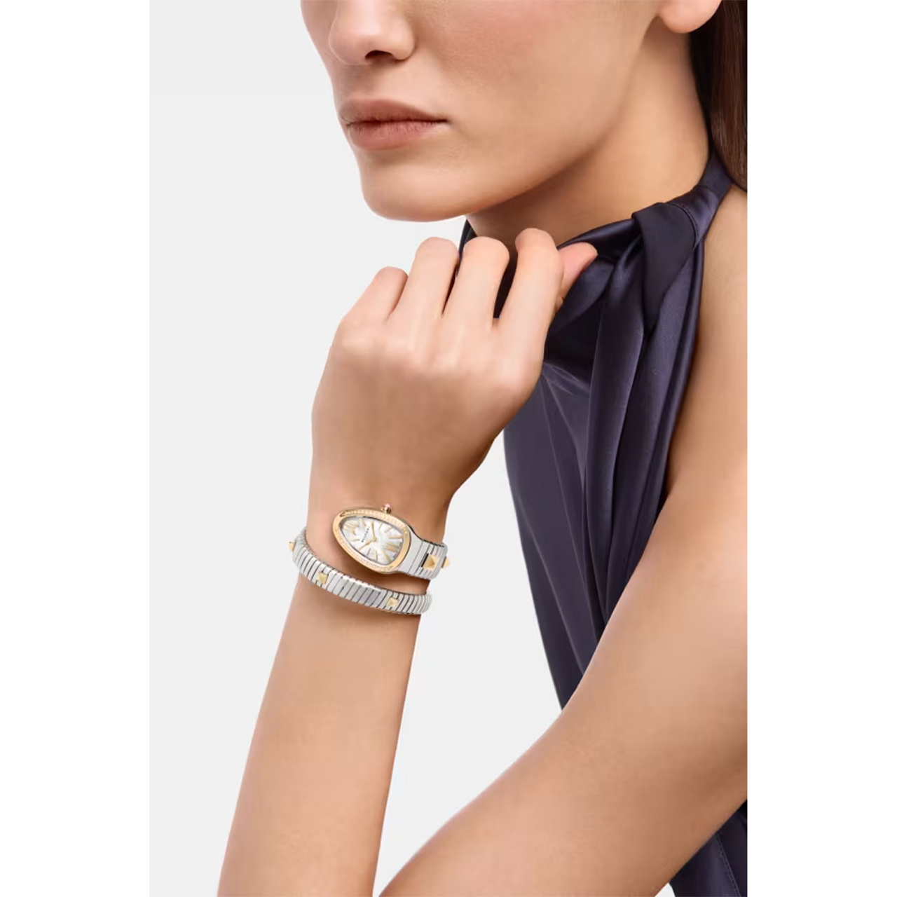 BVLGARI セルペンティ トゥボガス ゴールド＆スティール ウォッチ 104301