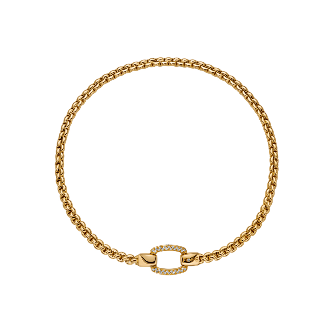 EKA Flex'it ネックレス ダイヤモンドパヴェクラスプ YG 37cm BY FOPE EKA Flex'it ネックレス ダイヤモンドパヴェクラスプ YG 37cm バイ フォッペ