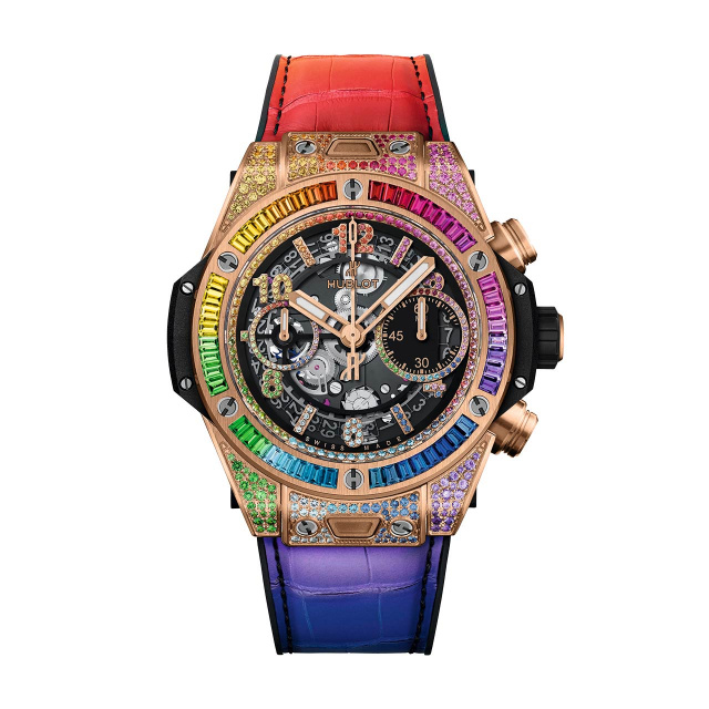 HUBLOT ビッグ・バン ウニコ キングゴールド レインボー 441.OX.9910.LR.0999