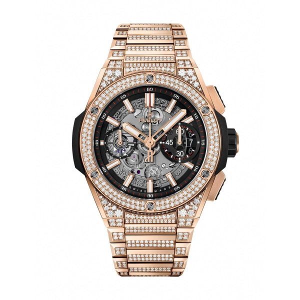 HUBLOT ビッグ・バン インテグレーテッド キングゴールド パヴェ 451.OX.1180.OX.3704