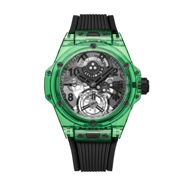 HUBLOT ビッグ・バン トゥールビヨン オートマティック グリーン SAXEM 429.JG.0110.RT