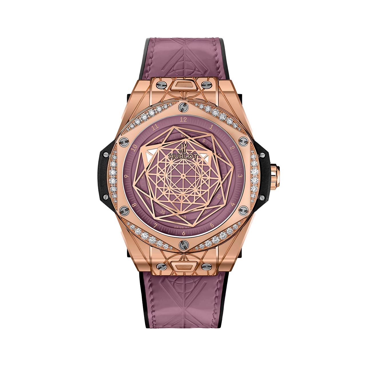 HUBLOT ビッグ・バン ワンクリック サンブルー キングゴールド ピンク ダイヤモンド 465.OS.89P8.VR.1204.MXM20