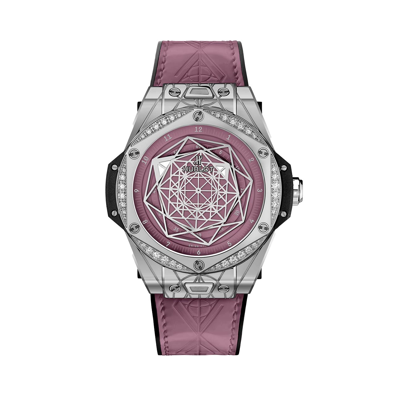 HUBLOT ビッグ・バン ワンクリック サンブルー スチール ピンク ダイヤモンド 465.SS.89P7.VR.1204.MXM20