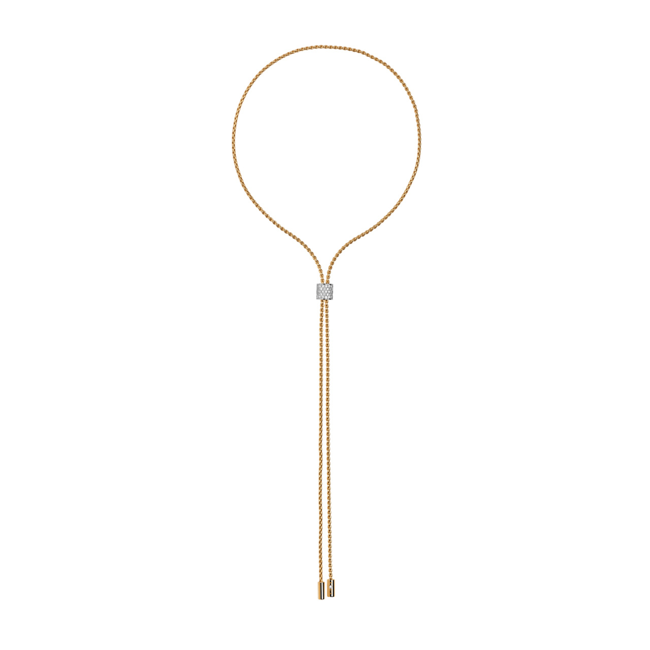 FOPE ARIA ダイヤモンドパヴェのスライドネックレス YG 89403CX_BB_G_GBX_070