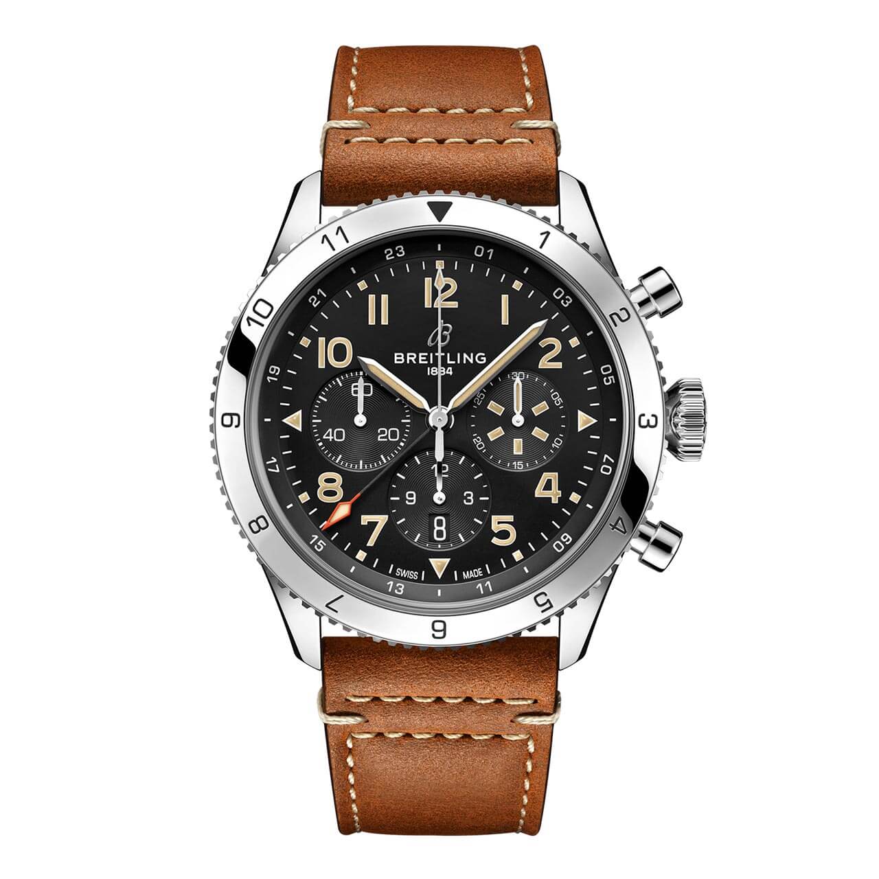 BREITLING スーパー アヴィ B04 クロノグラフ GMT 46 P-51 マスタング AB04453A1B1X1