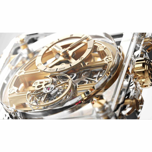 Bell & Ross BR-X1 SKELETON TOURBILLON SAPPHIRE-GOLD　 BRX1-SKTB-SA4N