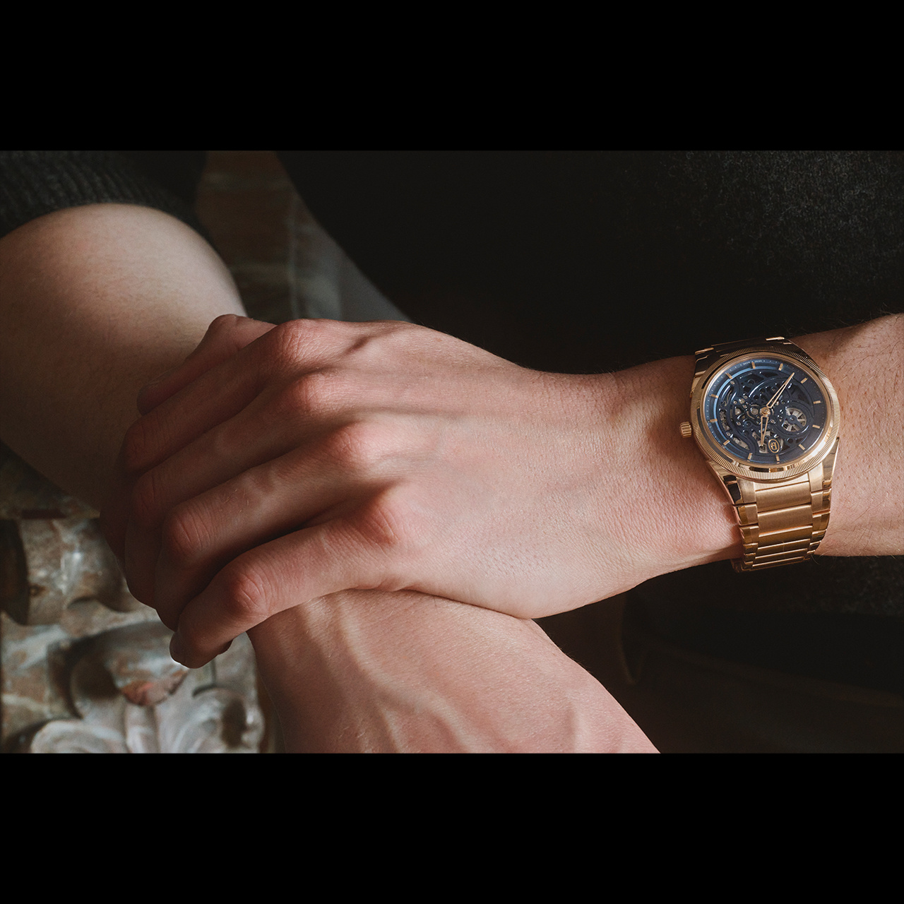 PARMIGIANI FLEURIER トンダ PF スケルトン ローズゴールド ミラノブルー PFC912-2020004-200182